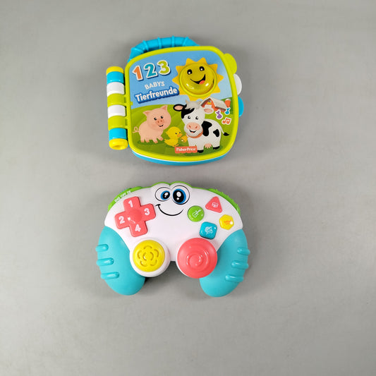 Fisher-Price Bundle 123 Babys Tierfreunde Set von 2 Buch & Gamepad