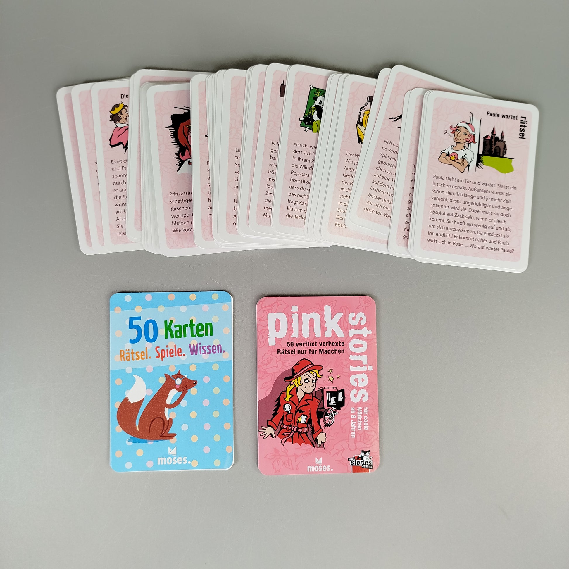 Puzzle und Quiz Kartenspiele Set - Abenteuer zum Lernen