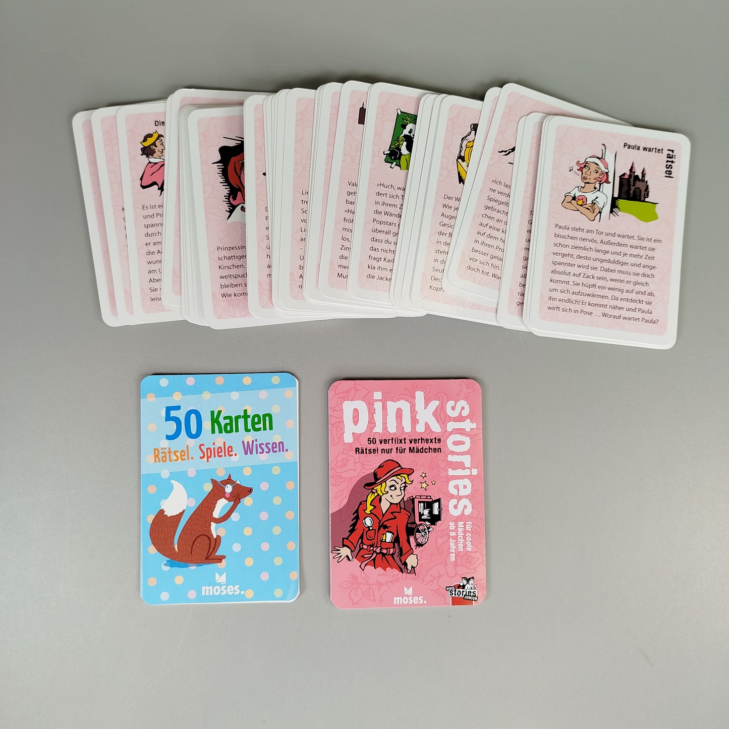 Puzzle und Quiz Kartenspiele Set - Abenteuer zum Lernen