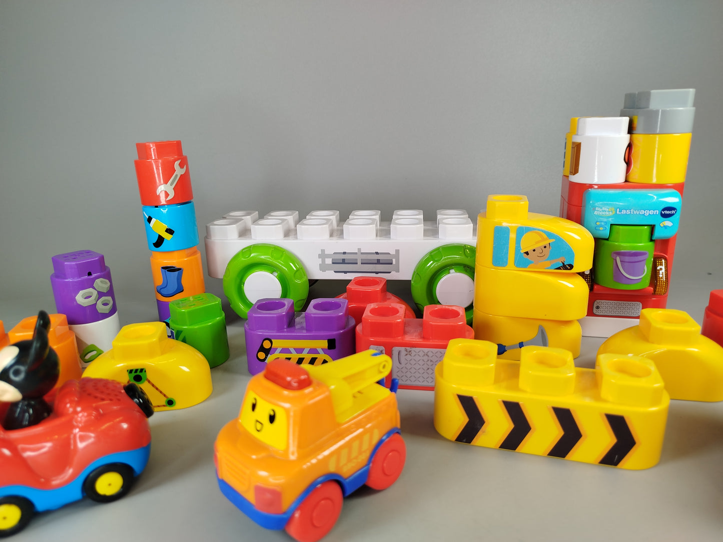 VTech Konstruktionsfahrzeuge Set – Bauklötze & Fahrzeuge, gute Zust.