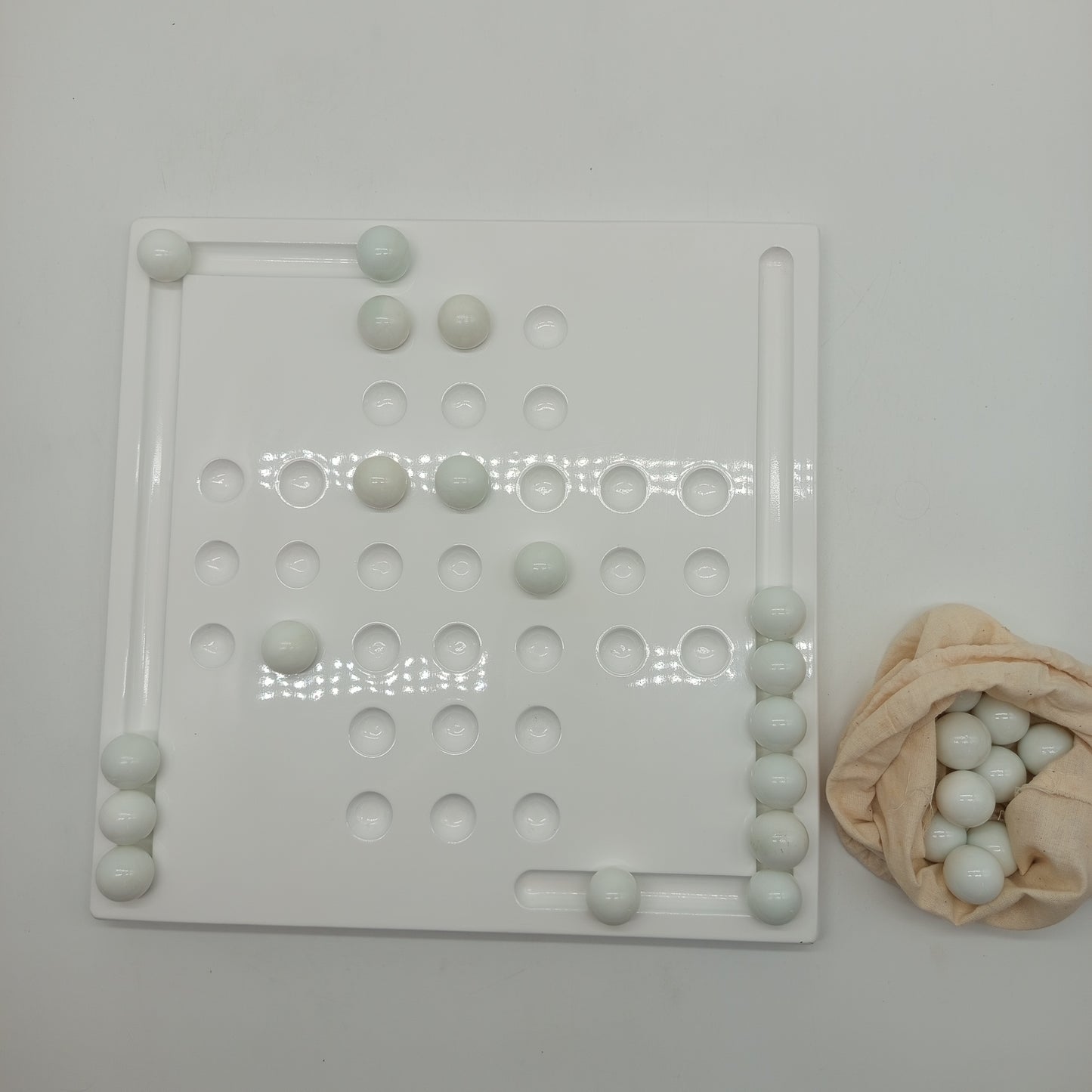 Leonardo Brettspiel Solitaire – Glaskugel-Set, OVP