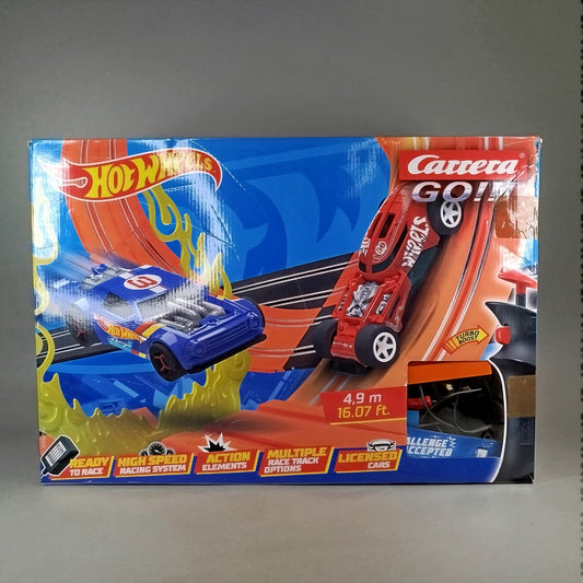 Carrera GO!!! Hot Wheels Rennbahn Set – 4,9m, 2 Autos, OVP