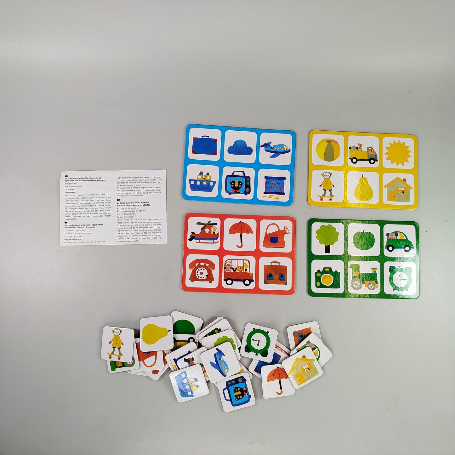 Lernspiel-Set mit Puzzle, Magneten & Stickern