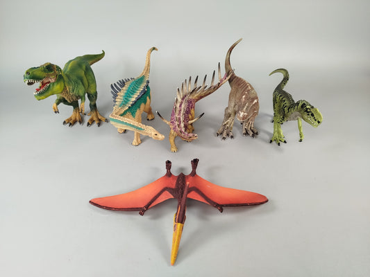 Schleich Dinosaurier Figuren Set von 6 Urzeittieren – T-Rex, Stegosaurus & mehr