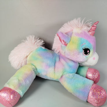 Diverse Kuscheltier - Regenbogen-Einhorn, Stoffpuppen-Set und Plüschfigur