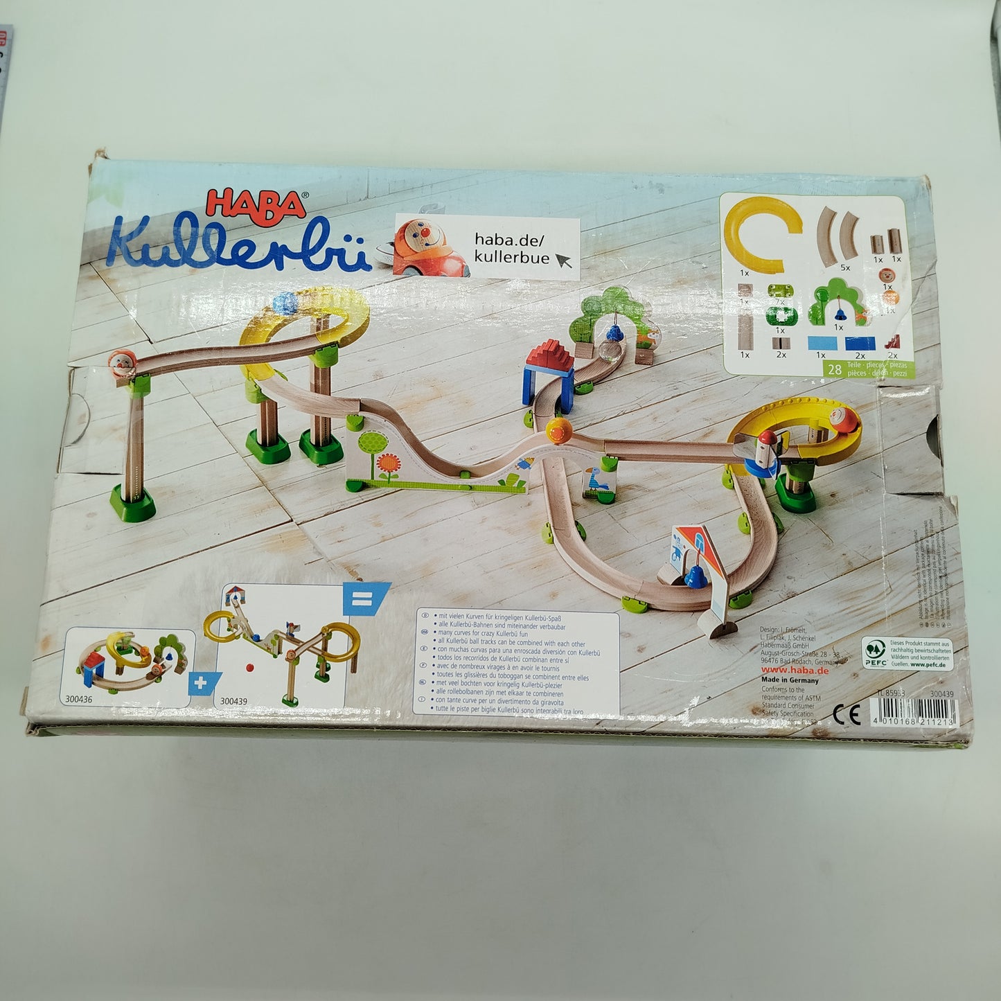 HABA Kullerbü Spiralkugelbahn 300439 Kugelbahn, gebraucht, ab 2 Jahre