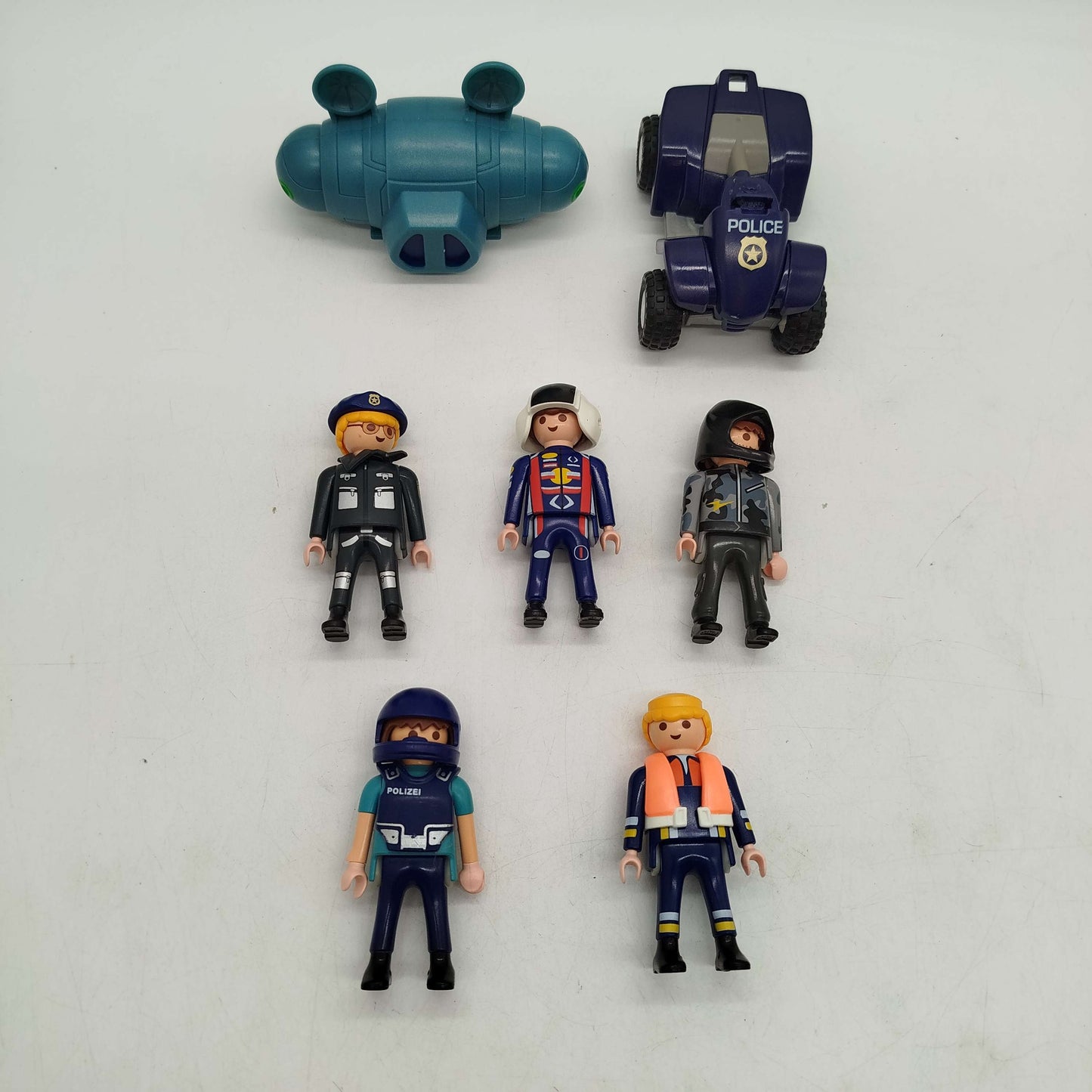 Playmobil Bundle Polizei Set von 9 Figuren & Fahrzeuge