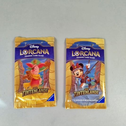 Disney Lorcana Die Tintenlande 2 Booster Packs, OVP, neu