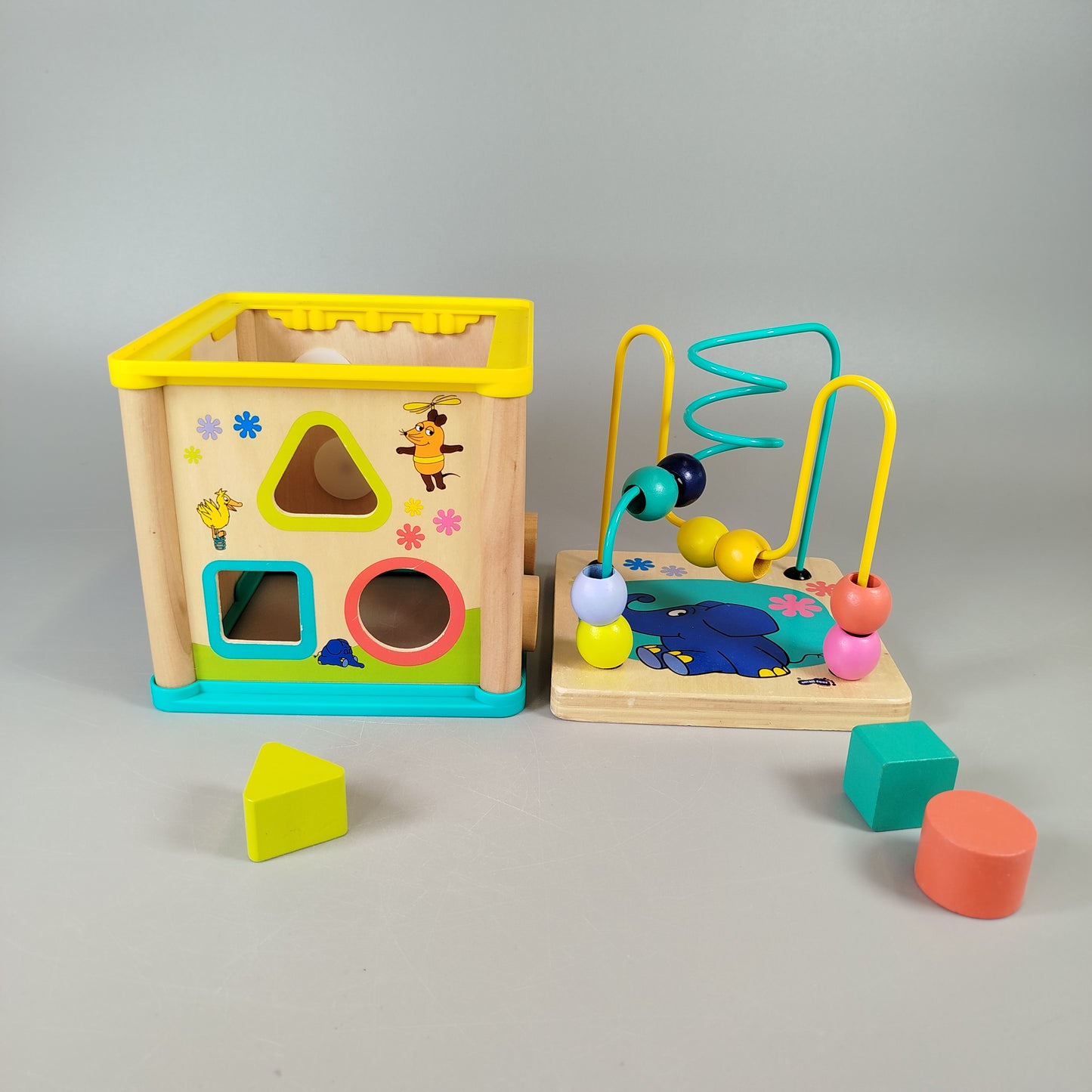 Holzspielzeug-Set - Lernspielzeuge