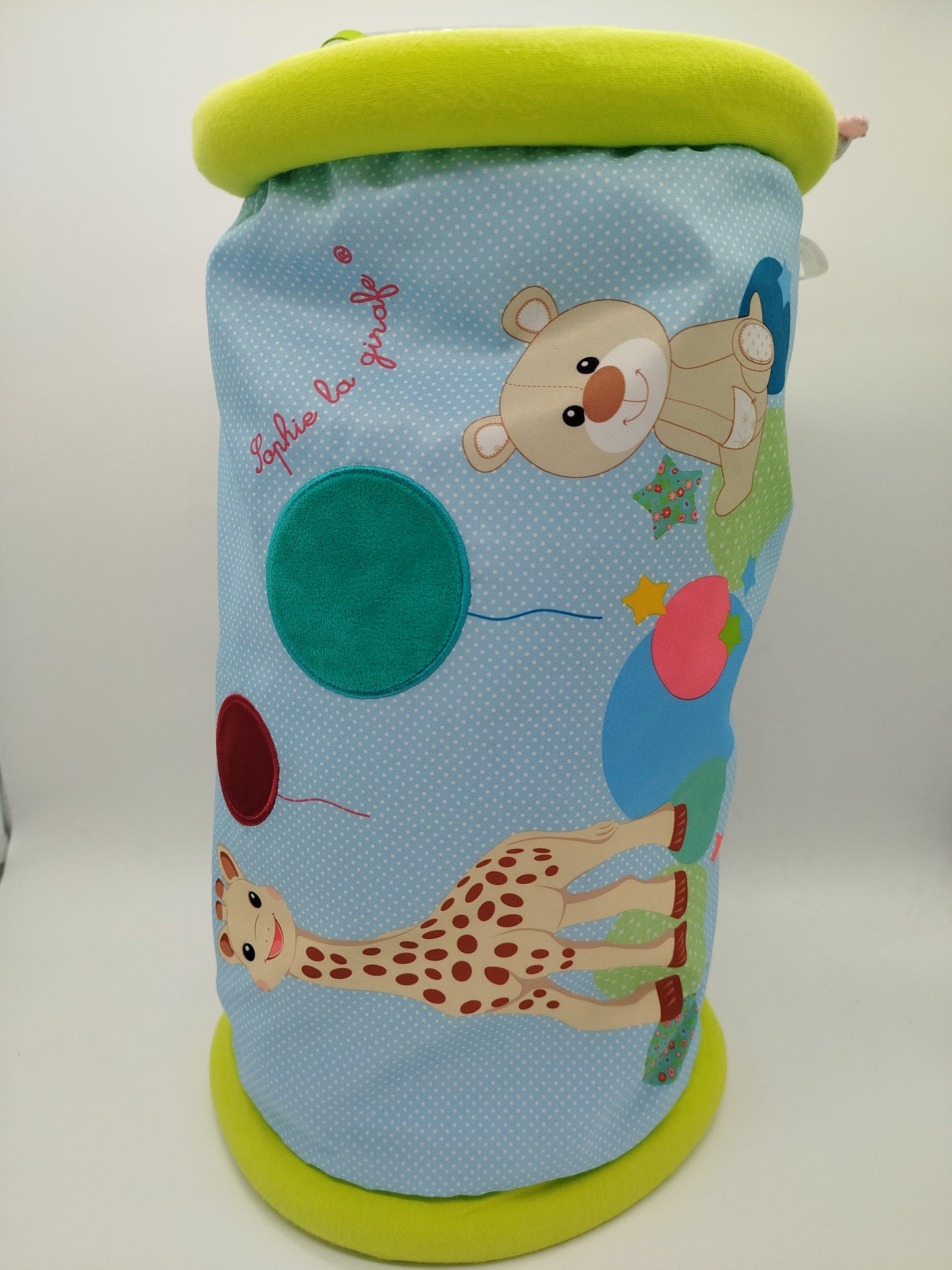 Babyspielzeug Set – Krabbelrolle, Motorikrassel & Stoffspiel