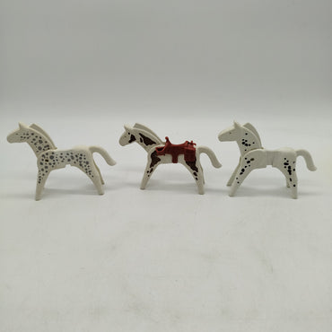 Playmobil Bundle Appaloosa & Indianer 5x Pferde Figuren