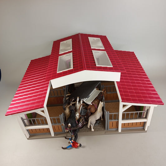 Schleich Bundle Pferdestall Spielset 12 Pferde & Reiter Zubehör