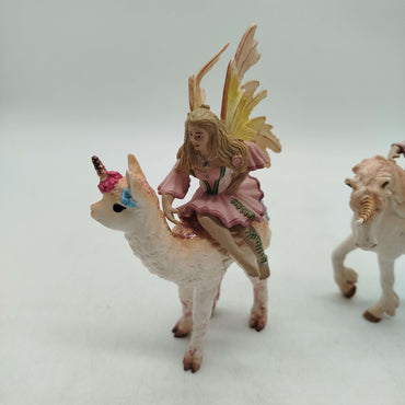 Schleich Bundle Bayala Set von 4 Feen Einhorn Lama, ab 3 4 5 Jahre | ✅ geprüft