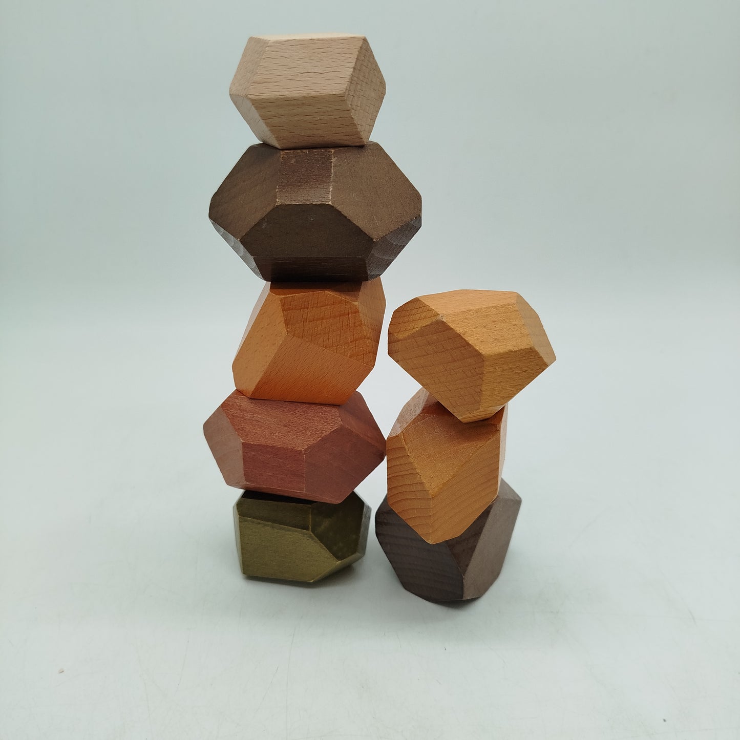 Balanciersteine Holz 12 Steine Stapelspiel