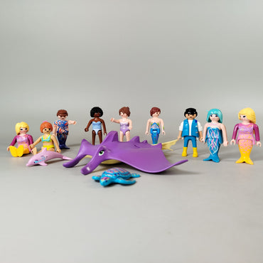 Playmobil Meeres-Thema Set von 13 Figuren & 3 Tieren