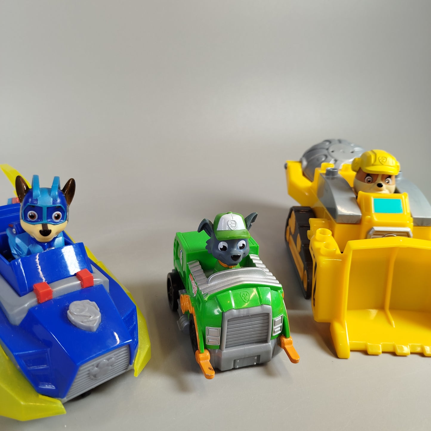 PAW Patrol Fahrzeuge Set - Chase, Rocky, Rubble - Set von 3