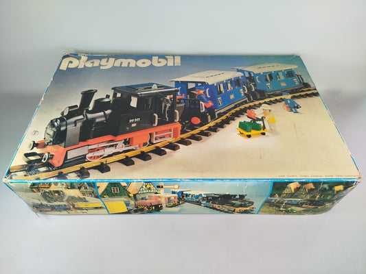 Playmobil Eisenbahn Dampflok 4000 mit Wagen & Figur, OVP
