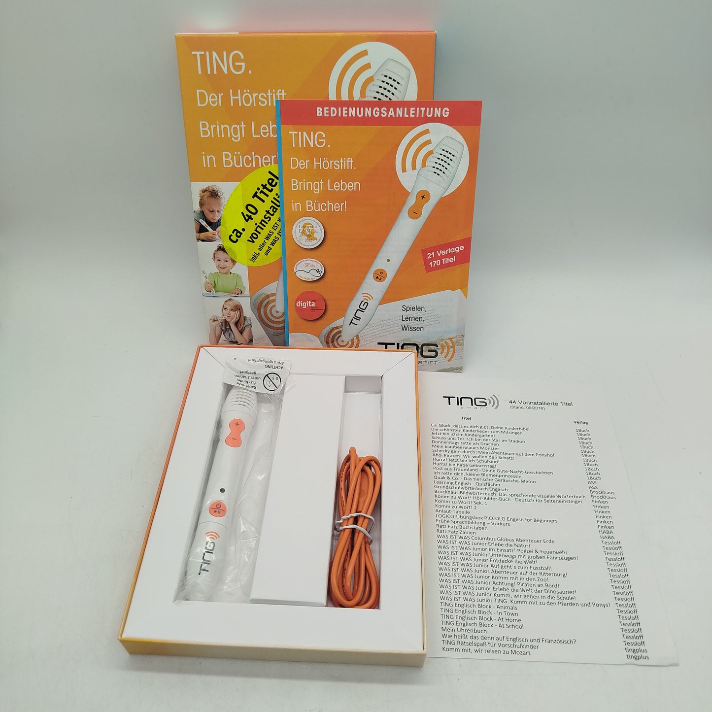 Tessloff Bundle WAS IST WAS Junior 3er Hörstift & 2 Bücher