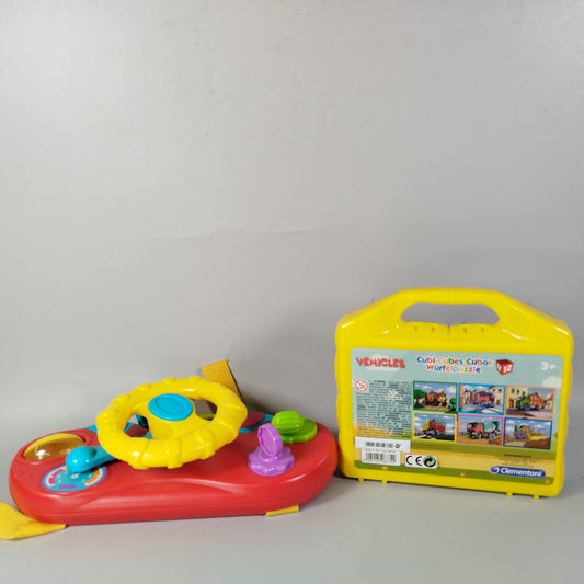 Clementoni (Puzzle), Nicht angegeben (Lenkrad) Interaktives Lenkrad & Würfelpuzz