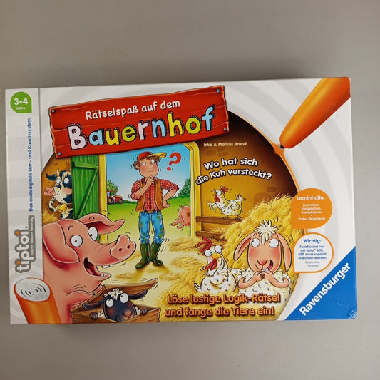 Ravensburger tiptoi Brettspiel – Rätselspaß auf dem Bauernhof, OVP