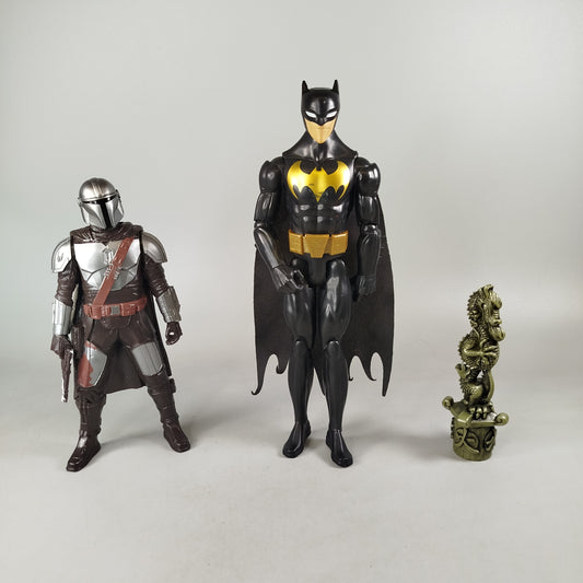 Hasbro & Mattel Bundle Mandalorian & Batman Set von 3 Actionfiguren