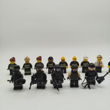 LEGO Minifiguren Set – 10 Feuerwehr & 5 Spezialeinheiten