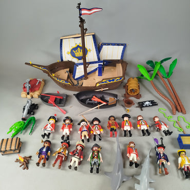 Playmobil Bundle Piraten Schiff & Figuren gebraucht ab 6 7 8 Jahre | ✅ geprüft