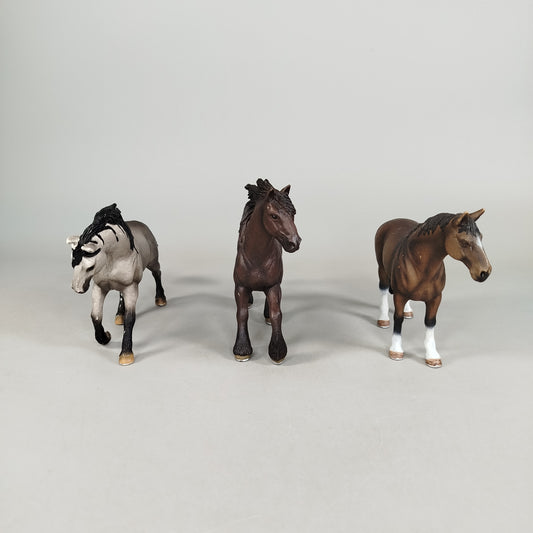 Bundle Schleich x3 Pferdefiguren Set Neuwertig