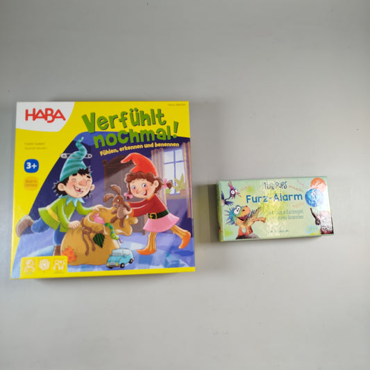 Spieleset: "Verfühlt nochmal!" & "Furz-Alarm"