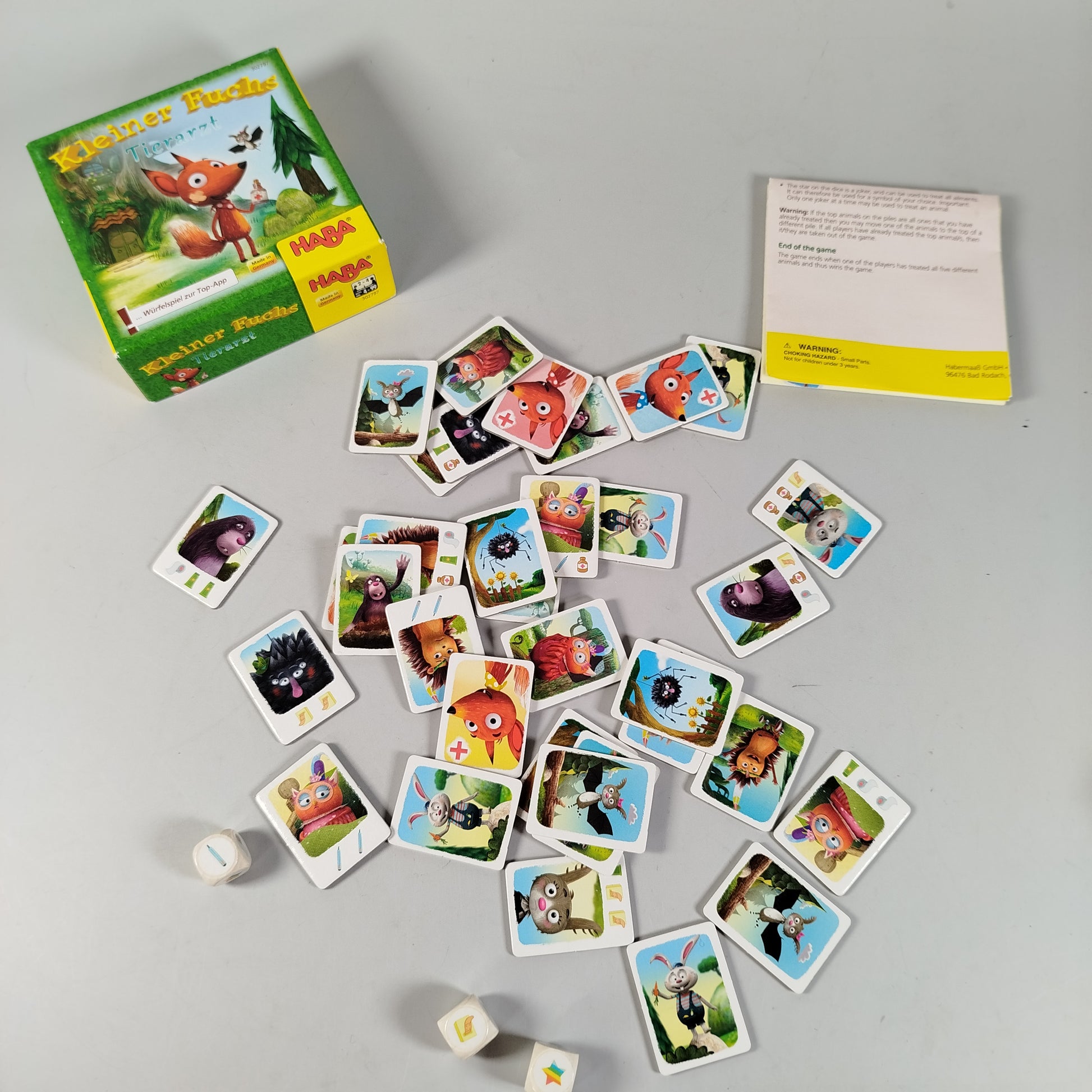 HABA, Noris Spiele- und Kartenset-Bundle: Pantomime, Zahlen-Dino, Quartett un