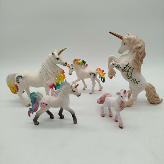 Schleich Bundle Einhorn 5x Figuren, gebraucht, ab 3 4 5 Jahre | ✅ geprüft