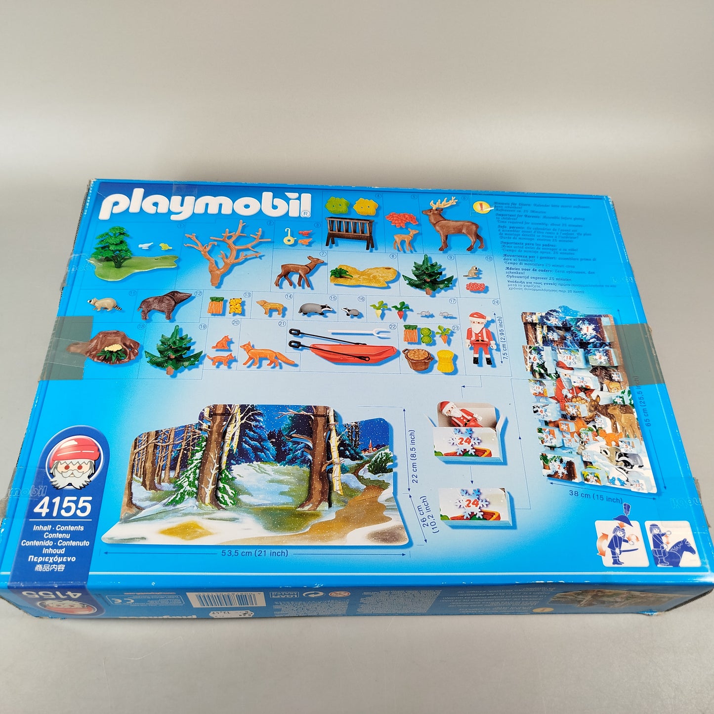 Playmobil Adventskalender 4155 Waldtiere im Winter, OVP, gut