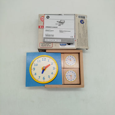 Playtive Bundle Uhr Lernbox Holzspiel, gebraucht, ab 3 4 5 Jahre | ✅ geprüft