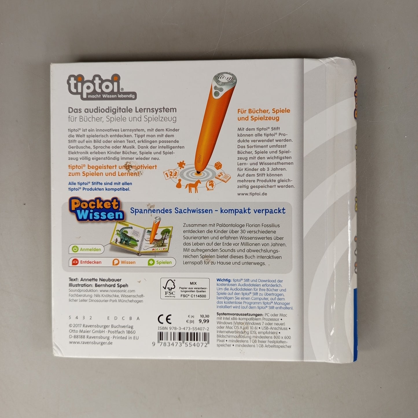 Ravensburger Tiptoi Lernbuch-Set – Tiere & Dinosaurier, Set von 2 Büchern