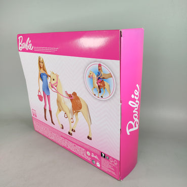 Mattel Barbie FXH13 Pferd & Puppe Spielset Neu