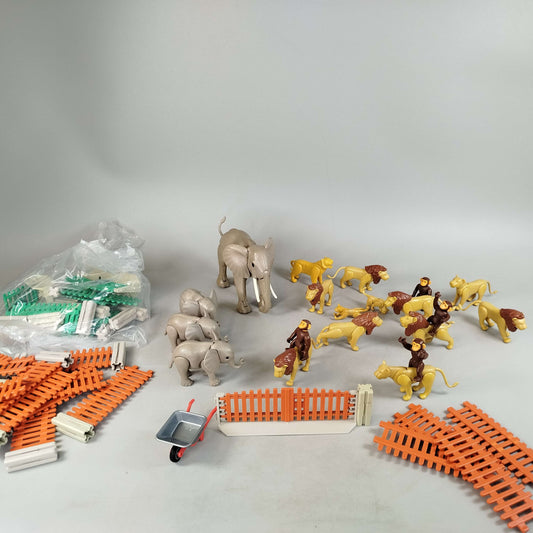 Playmobil Bundle Zoo Tiere Löwen Elefanten Affen