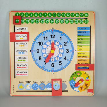 Vtech Lern-Laptop und Holz-Lernkalender mit Uhr