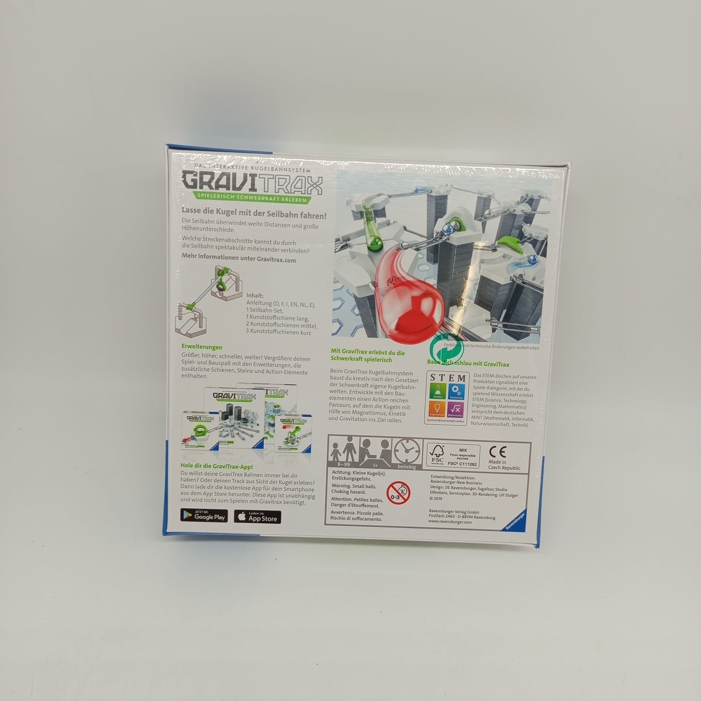 Ravensburger GraviTrax Erweiterung Flip & Seilbahn, Set von 2, OVP, neu