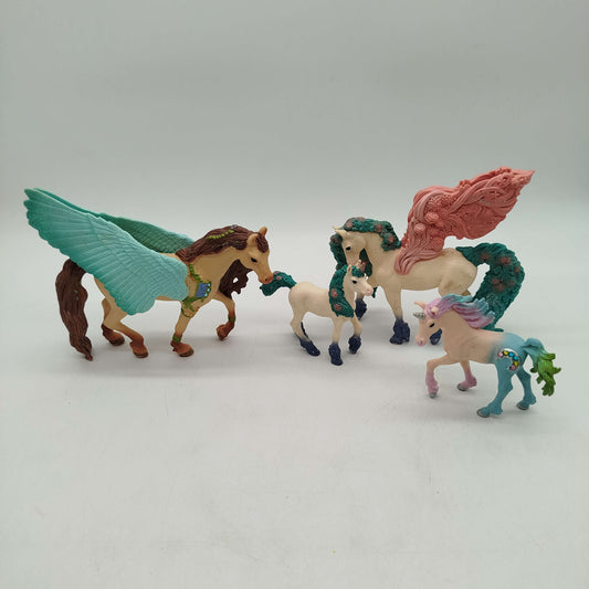Schleich Bundle Bayala Set von 4 Pegasus & Einhorn