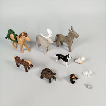 Playmobil Tierfiguren-Set - Bauernhof & Wildtiere - 10-teilig