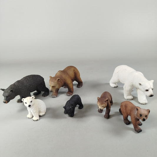 Schleich Bundle Bärenfamilien Set von 7 Figuren