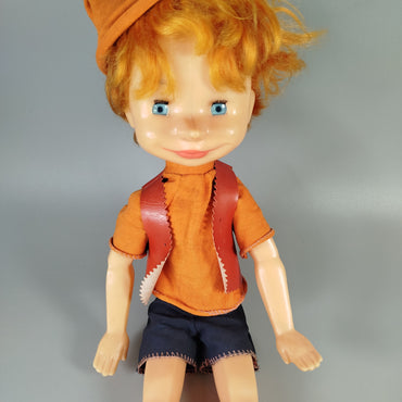 Buratino Pinocchio Puppe - DDR Vintage - 54 cm