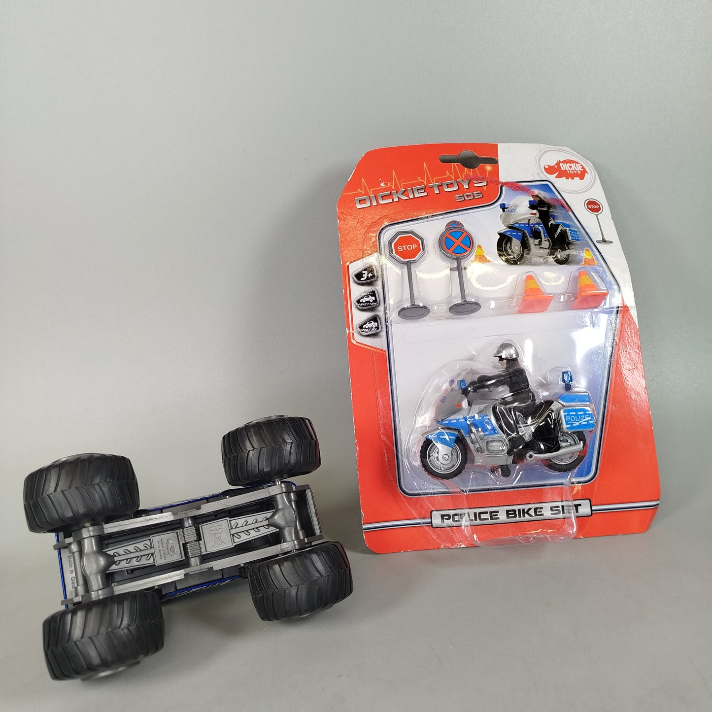 Dickie Toys Bundle 2x Polizei Motorrad&Monstertruck ab 3 4 5 Jahre | ✅ geprüft