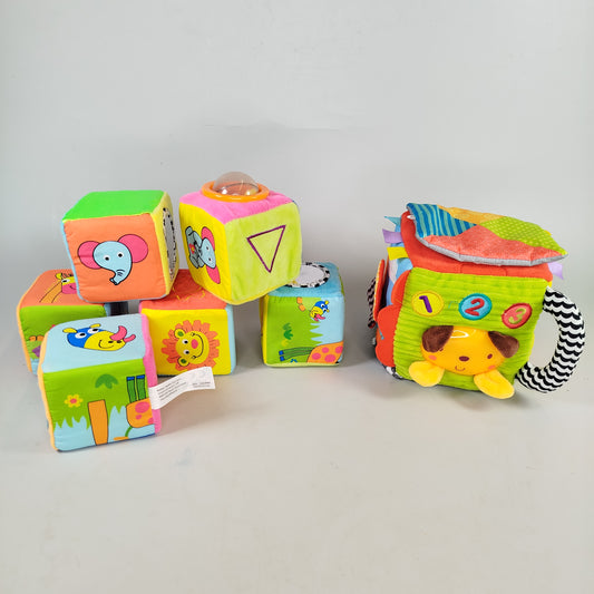 Verschiedene Marken Baby-Stoffwürfel-Set