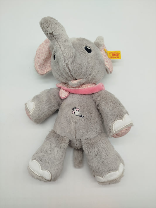 Steiff Plüschtier Elefant mit Schal & Blume, ca. 20 cm