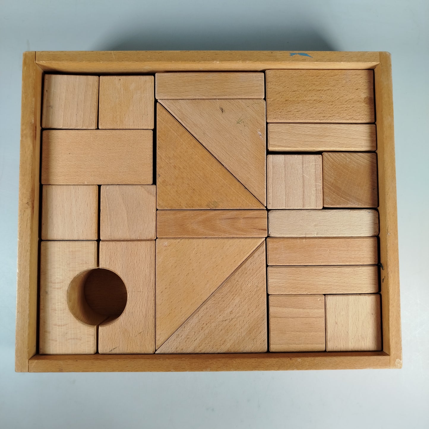 Holz-Baustein-Set in Aufbewahrungsbox