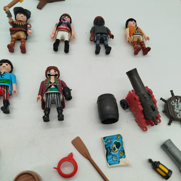 Playmobil Bundle Piraten Set von 10 Piratenfiguren & Zubehör