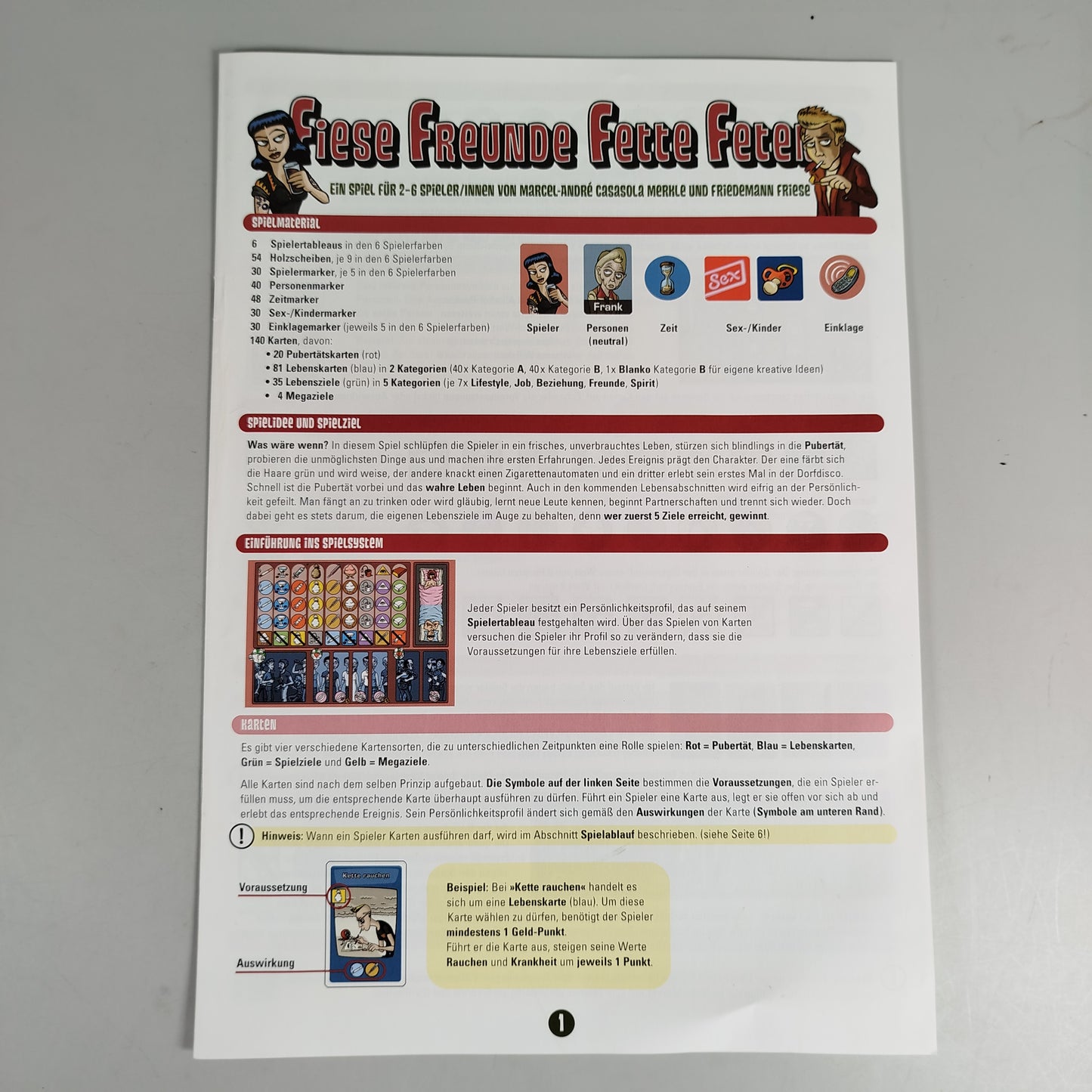 Heidelberger Spieleverlag Fiese Freunde Fette Feiten