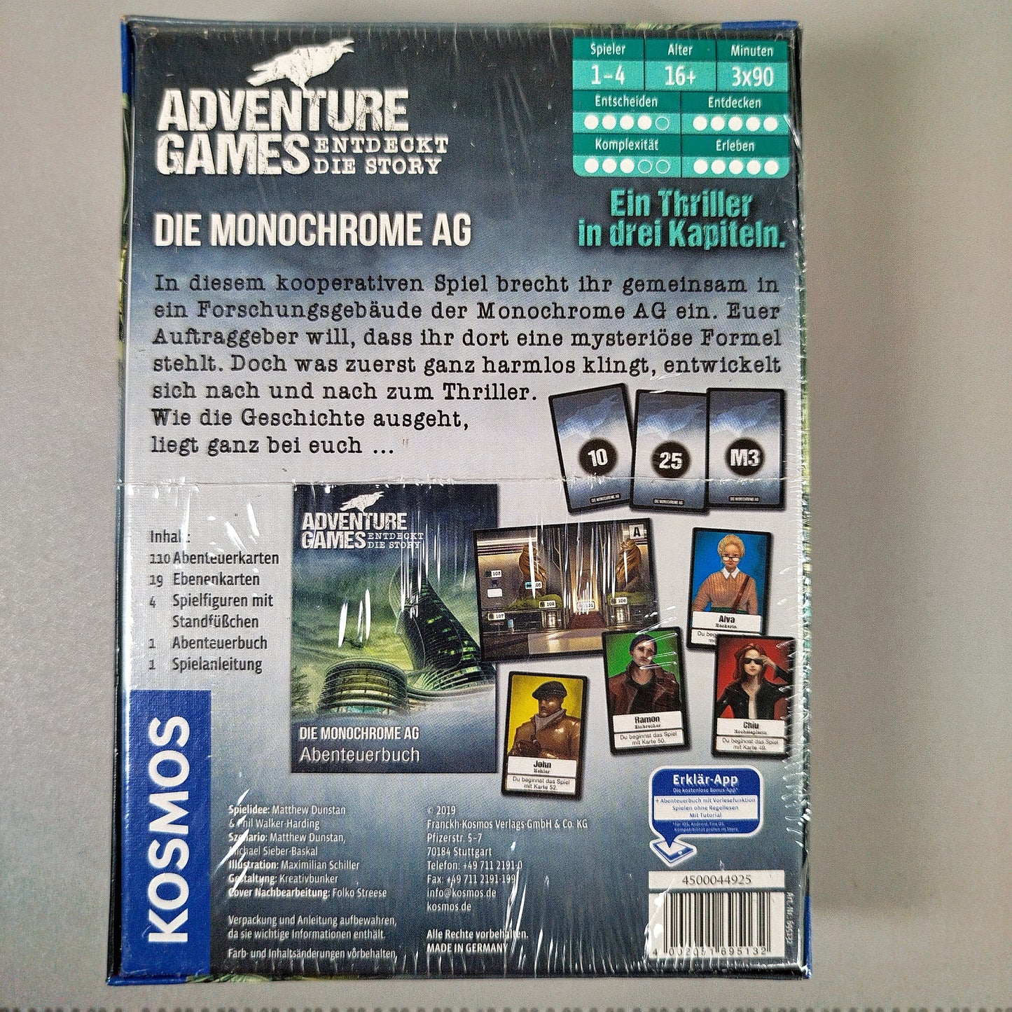 KOSMOS Die Monochrome AG - Adventure Games