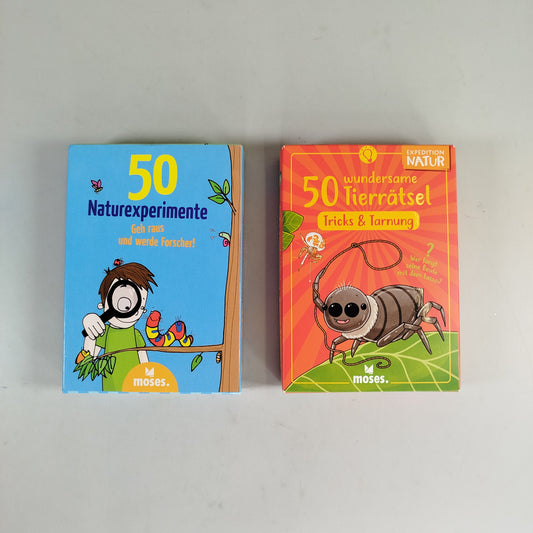 moses. Kartenset - Naturexperimente & Tierrätsel